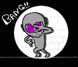 Alien friends sticker sticker #6468706