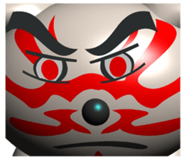 kabuki cat & kabuki dog sticker #6468879