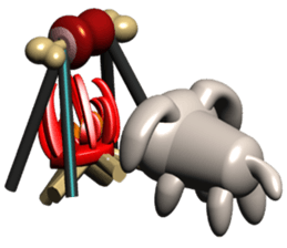 kabuki cat & kabuki dog sticker #6468908