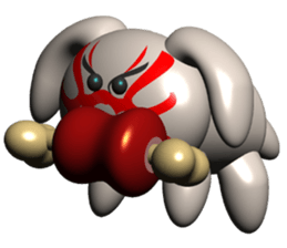 kabuki cat & kabuki dog sticker #6468909