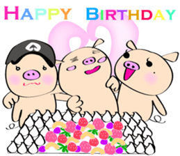 3 pigs sticker #6469586