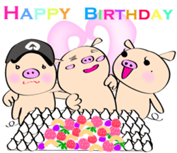 3 pigs sticker #6469586