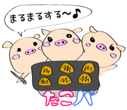 3 pigs sticker #6469588