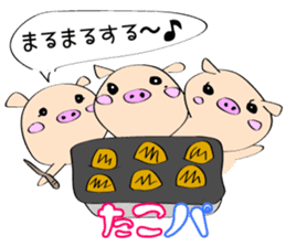 3 pigs sticker #6469588