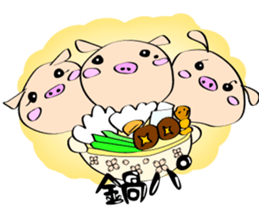 3 pigs sticker #6469589