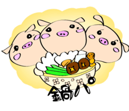3 pigs sticker #6469589
