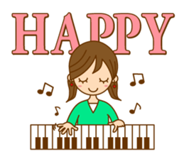 Good luck ! Girls ! (daily ed 2.)English sticker #6469633