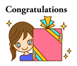 Good luck ! Girls ! (daily ed 2.)English sticker #6469636