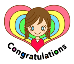 Good luck ! Girls ! (daily ed 2.)English sticker #6469637