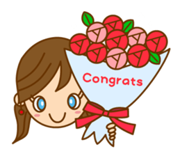 Good luck ! Girls ! (daily ed 2.)English sticker #6469639