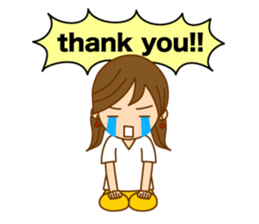 Good luck ! Girls ! (daily ed 2.)English sticker #6469646