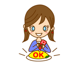 Good luck ! Girls ! (daily ed 2.)English sticker #6469648