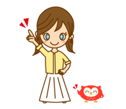 Good luck ! Girls ! (daily ed 2.)English sticker #6469652