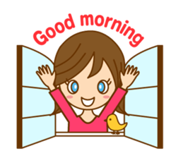 Good luck ! Girls ! (daily ed 2.)English sticker #6469665