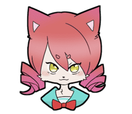 KAWAII cat girl sticker #6469872