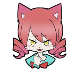 KAWAII cat girl sticker #6469873