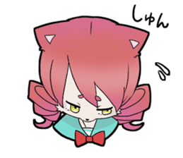 KAWAII cat girl sticker #6469874