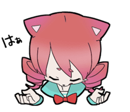KAWAII cat girl sticker #6469876