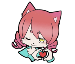 KAWAII cat girl sticker #6469879