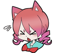 KAWAII cat girl sticker #6469881