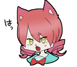 KAWAII cat girl sticker #6469887