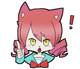 KAWAII cat girl sticker #6469890
