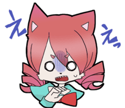 KAWAII cat girl sticker #6469891