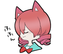 KAWAII cat girl sticker #6469892