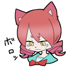 KAWAII cat girl sticker #6469894