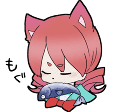 KAWAII cat girl sticker #6469895