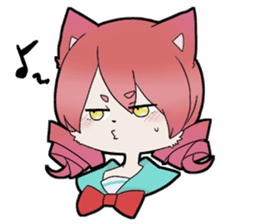 KAWAII cat girl sticker #6469897