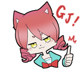 KAWAII cat girl sticker #6469905