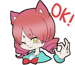 KAWAII cat girl sticker #6469907