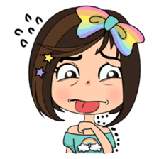 Rainbow Girl Freya sticker #6470075