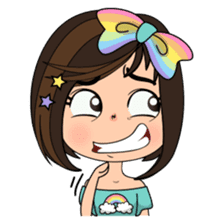 Rainbow Girl Freya sticker #6470077