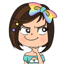 Rainbow Girl Freya sticker #6470095