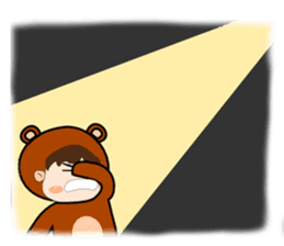 Cute Bear 'J' sticker #6470498