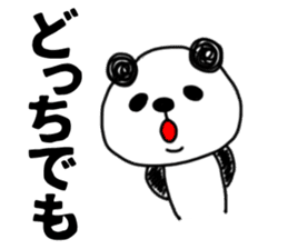 The sticker of the panda for type O. sticker #6470974
