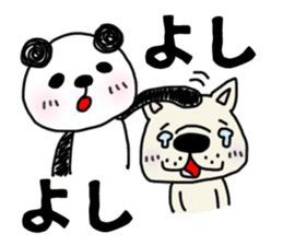 The sticker of the panda for type O. sticker #6470987