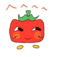Tomato-cyan sticker #6471755