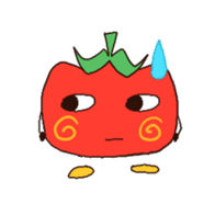 Tomato-cyan sticker #6471760