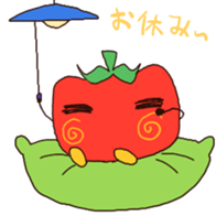 Tomato-cyan sticker #6471763