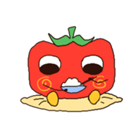 Tomato-cyan sticker #6471764
