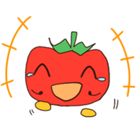 Tomato-cyan sticker #6471769