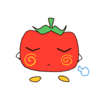 Tomato-cyan sticker #6471771
