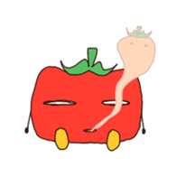 Tomato-cyan sticker #6471773