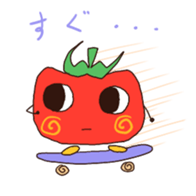 Tomato-cyan sticker #6471774