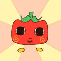 Tomato-cyan sticker #6471781