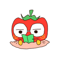 Tomato-cyan sticker #6471783