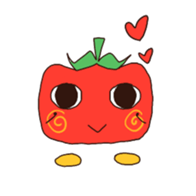 Tomato-cyan sticker #6471784